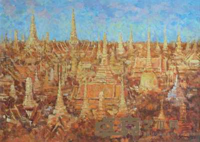蚁美楷 金色国度 65×91cm